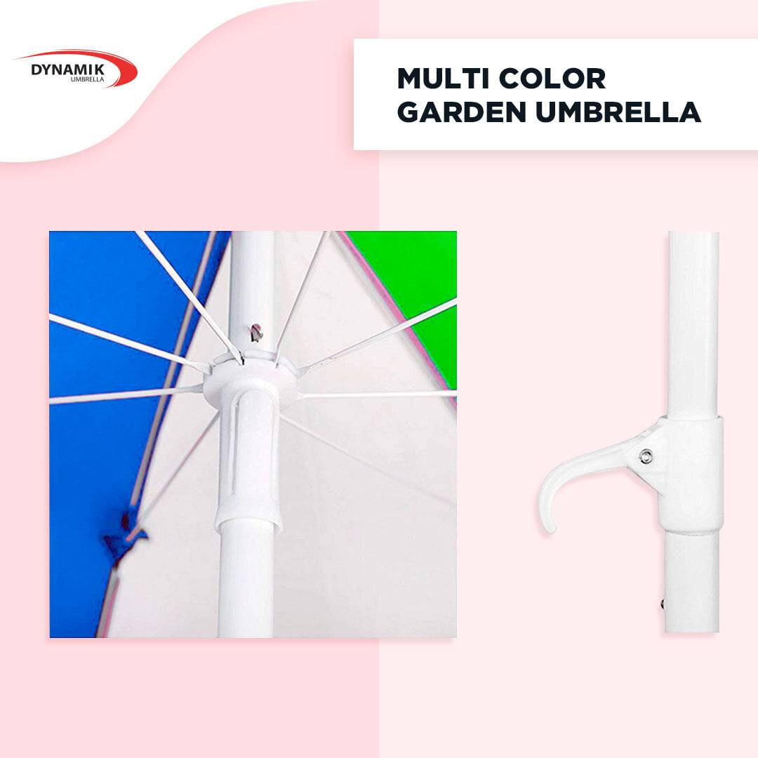 Multi Color Garden Outdoor Umbrella