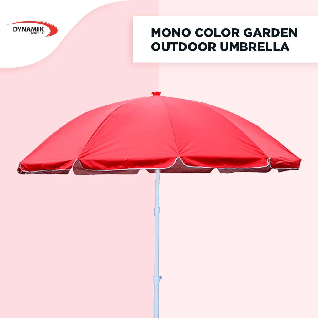 Mono Silver Garden Outdoor Umbrella - Classic Umbrella