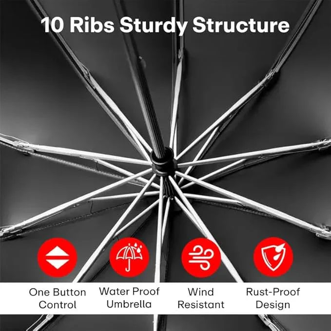 Compact 3Fold Travel Umbrella - Classic Umbrella