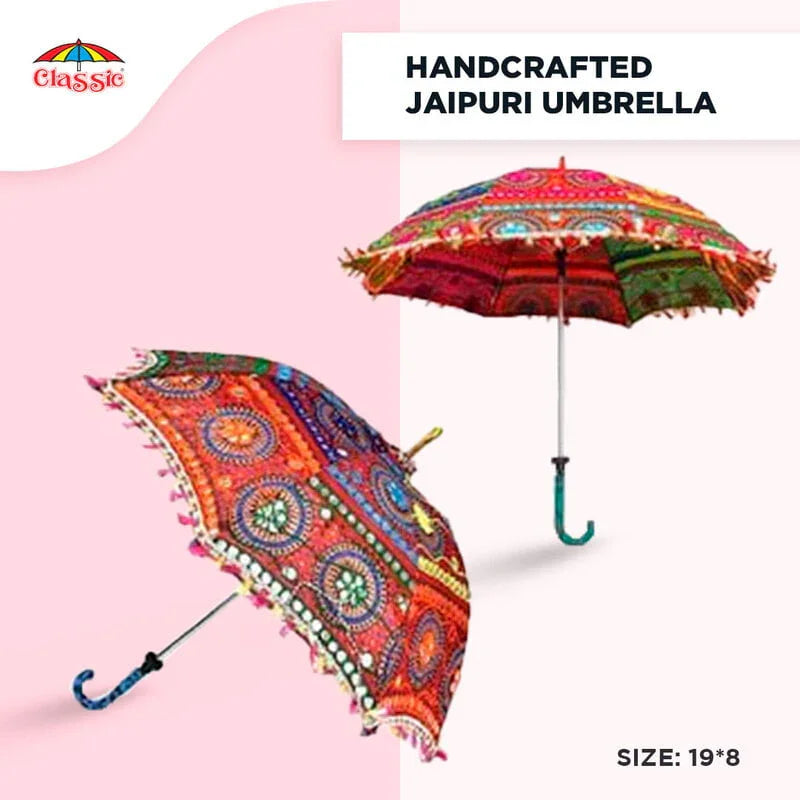 Handcrafted Jaipuri Umbrella - Classic Umbrella