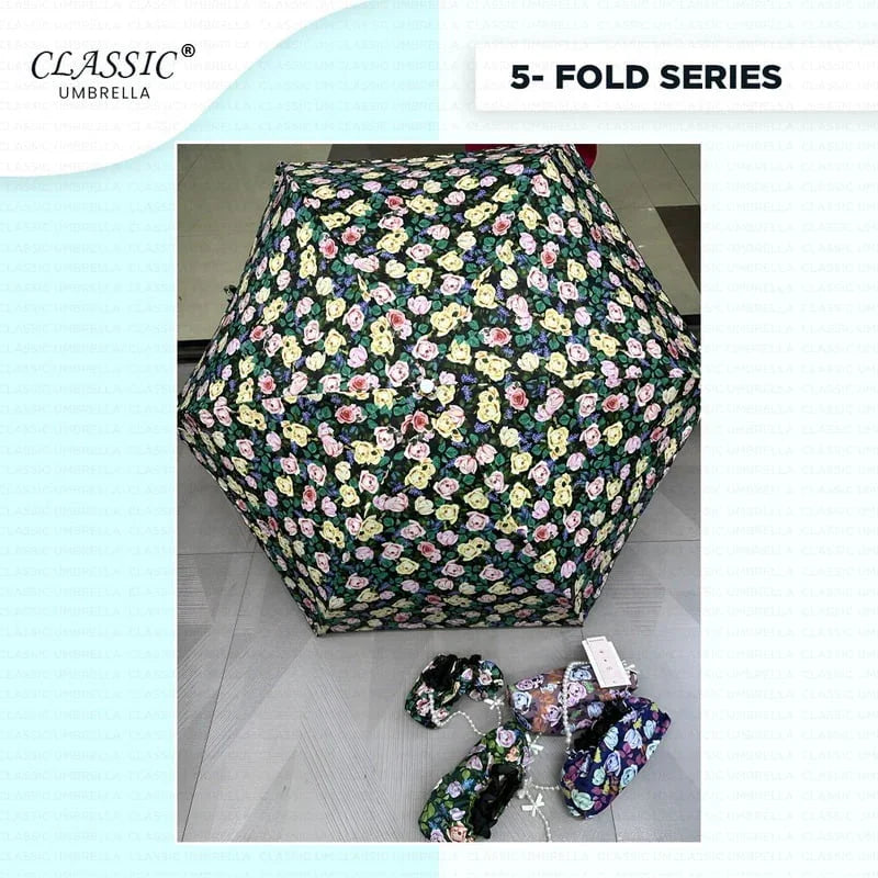 Premium Printed Bag 5Fold Classic Umbrella - Classic Umbrella