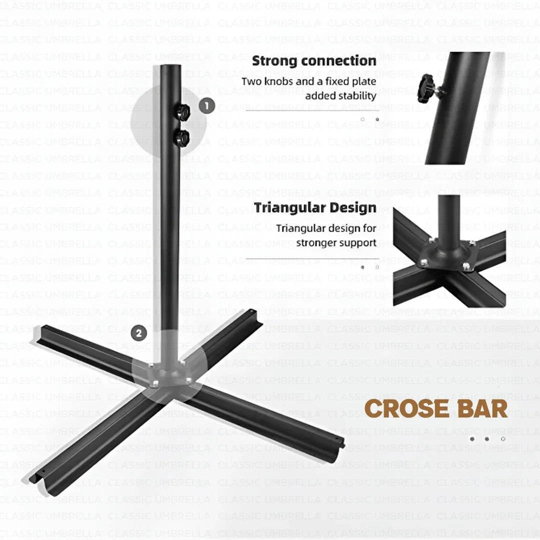 Round shape Side Pole Patio Umbrella - Classic Umbrella