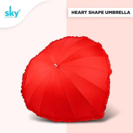 Heart Umbrella | Gift Umbrella (Red) - Classic Umbrella