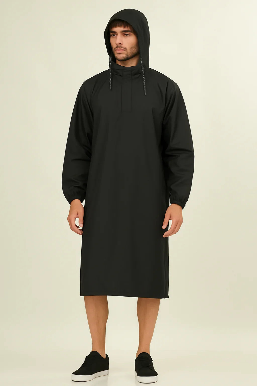 Unisex Hooded Rain Poncho for Adult,Waterproof, lightweight,Reusable& Packable, One Size Fits Most, Free Size - Classic Umbrella