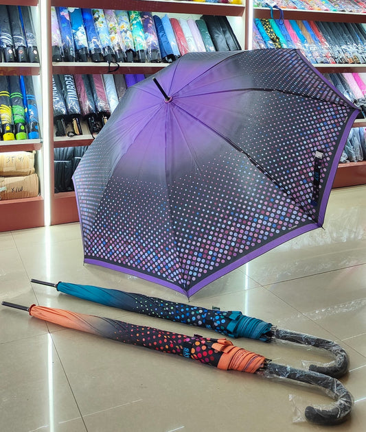 23-Inch Single Fold Dotted Umbrella