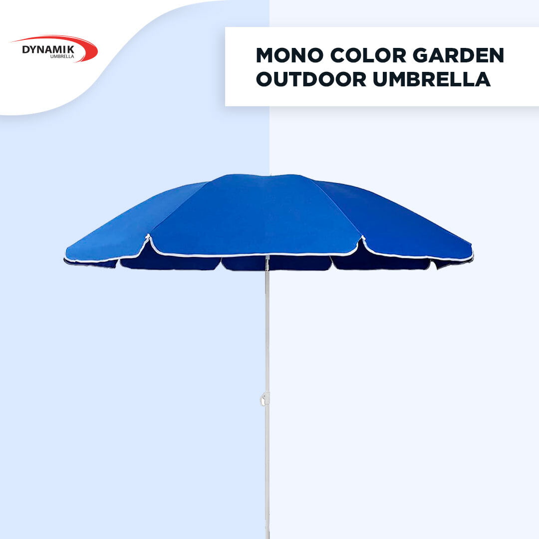 Mono Silver Garden Outdoor Umbrella