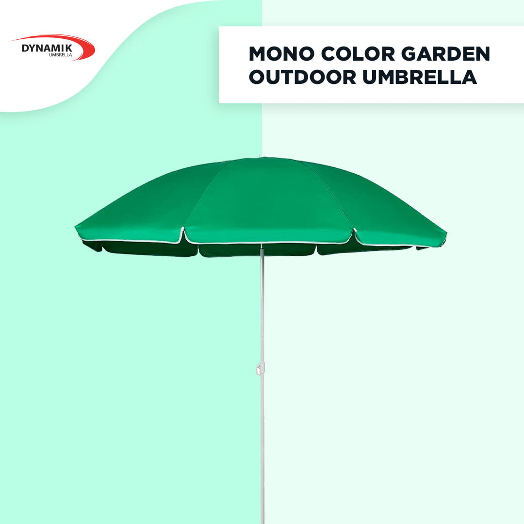 Mono Silver Garden Outdoor Umbrella