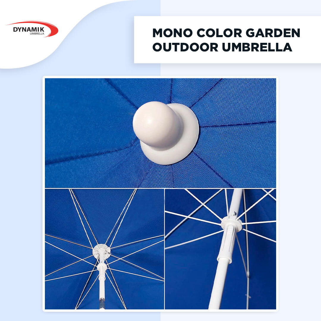 Mono Silver Garden Outdoor Umbrella