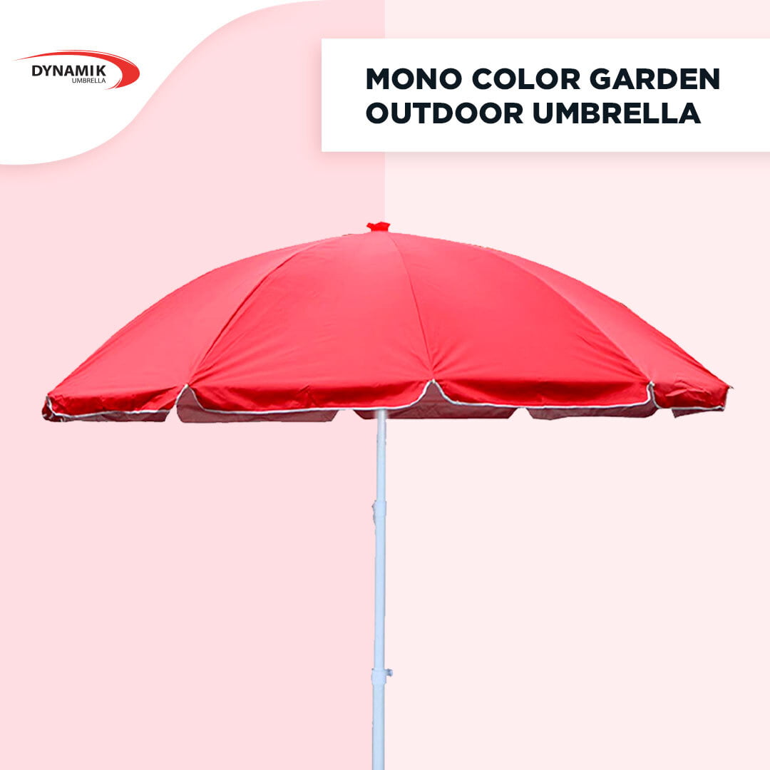 Mono Silver Garden Outdoor Umbrella