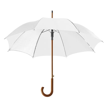 Golf White Promotional Umbrella Wooden Handle  Sky Umbrella