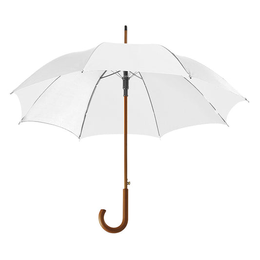 Golf White Promotional Umbrella Wooden Handle  Sky Umbrella