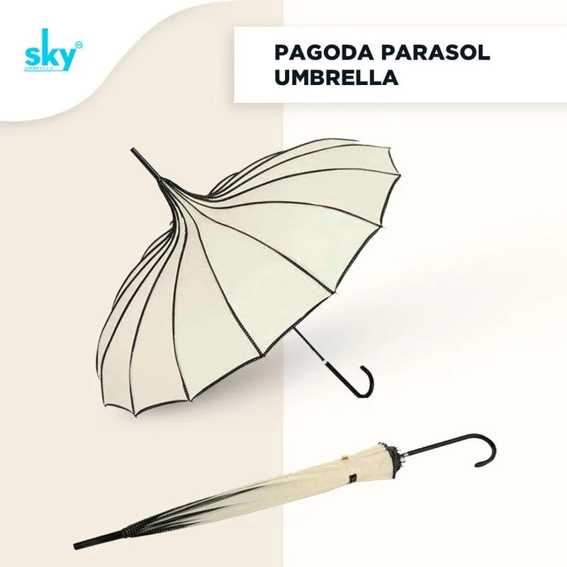 Fancy Pagoda Shaped Umbrella - Classic Umbrella
