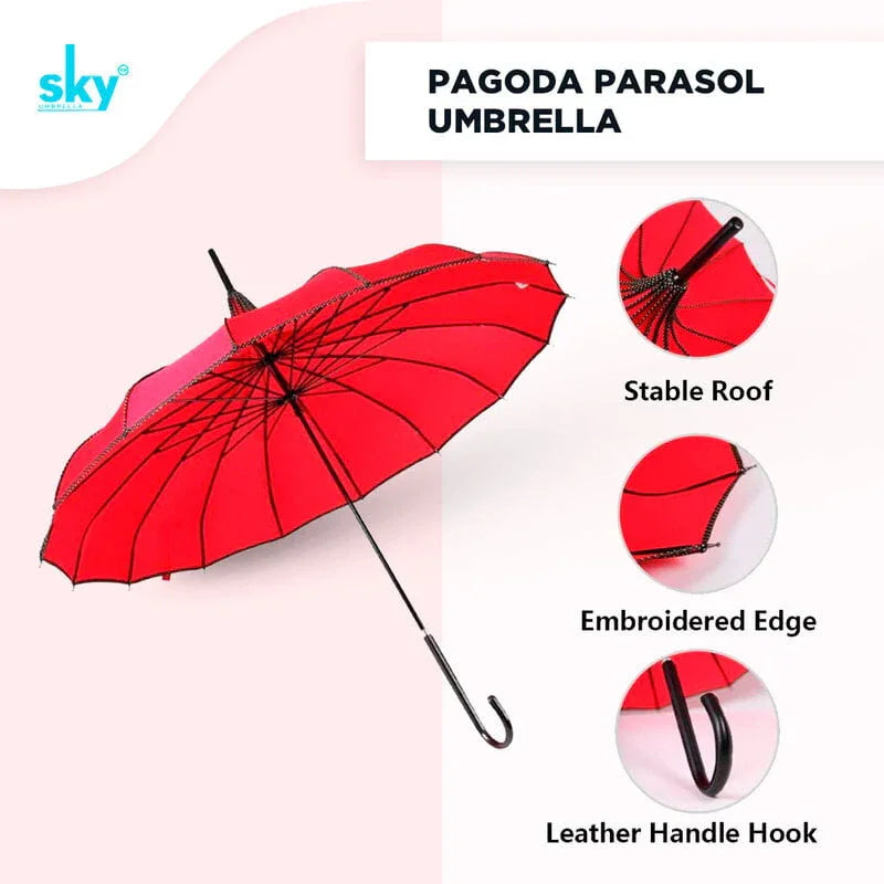 Fancy Pagoda Shaped Umbrella - Classic Umbrella