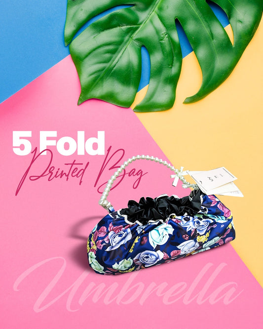 Premium Printed Bag 5Fold Classic Umbrella