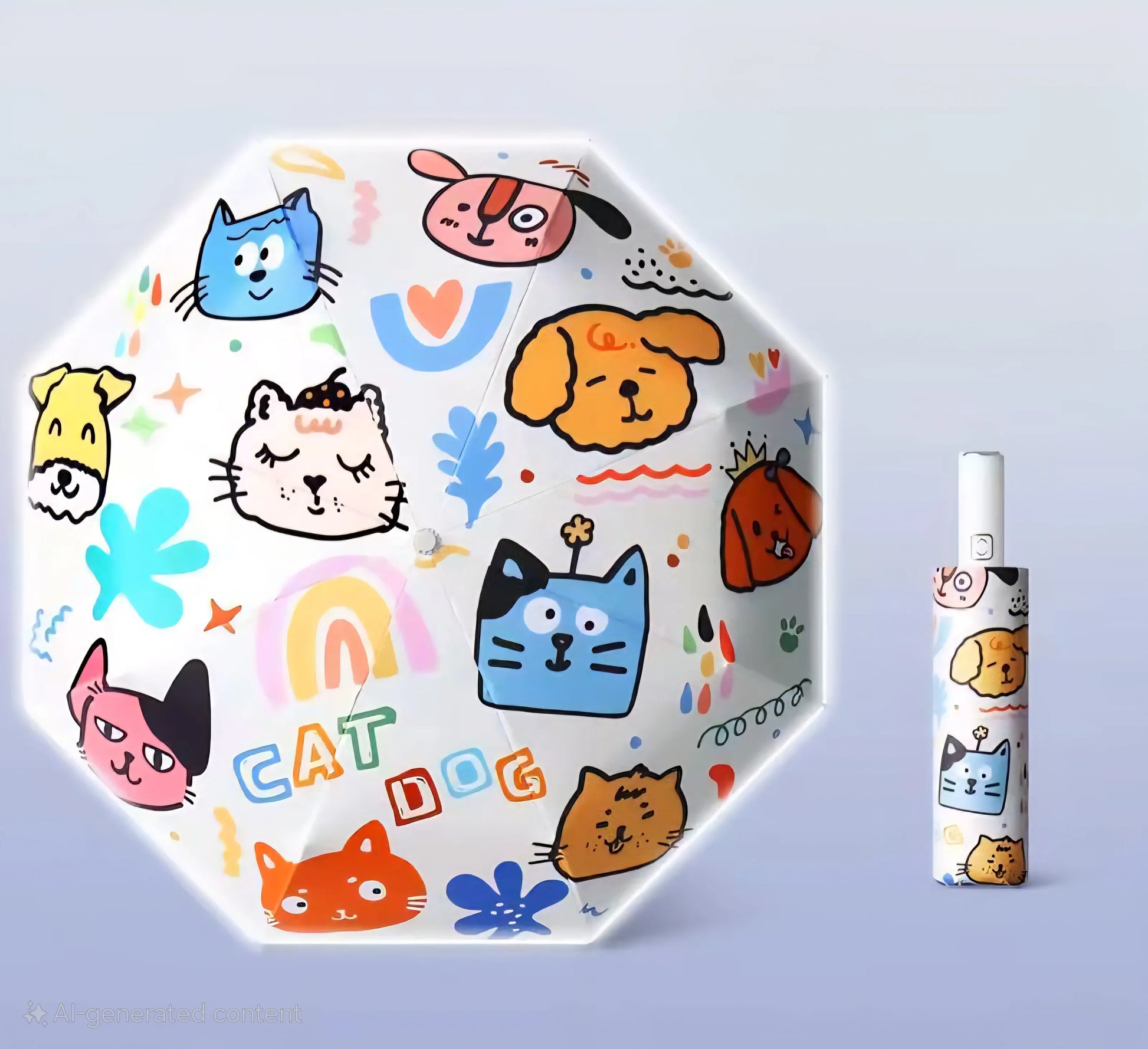 3 Folding Kids Cartoon Automatic Umbrella UV - Classic Umbrella