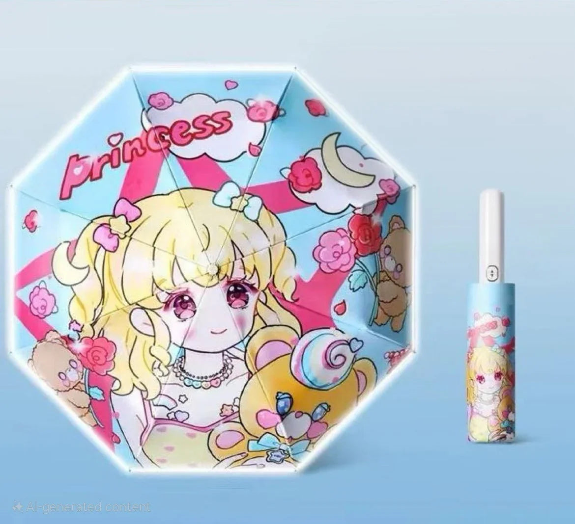3 Folding Kids Cartoon Automatic Umbrella UV - Classic Umbrella